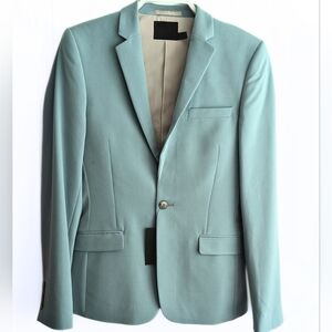 NWT* ASOS Men's Light Blue Green Blazer, Size 36 Short